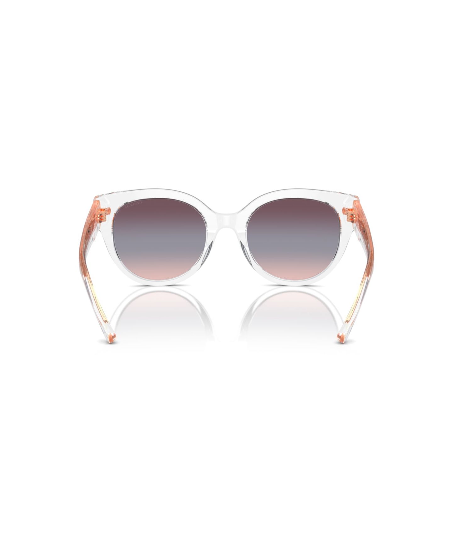 Женские солнцезащитные очки Coach Round Sunglasses, CR612 HC8393U, цвет: Прозрачный — фото 4