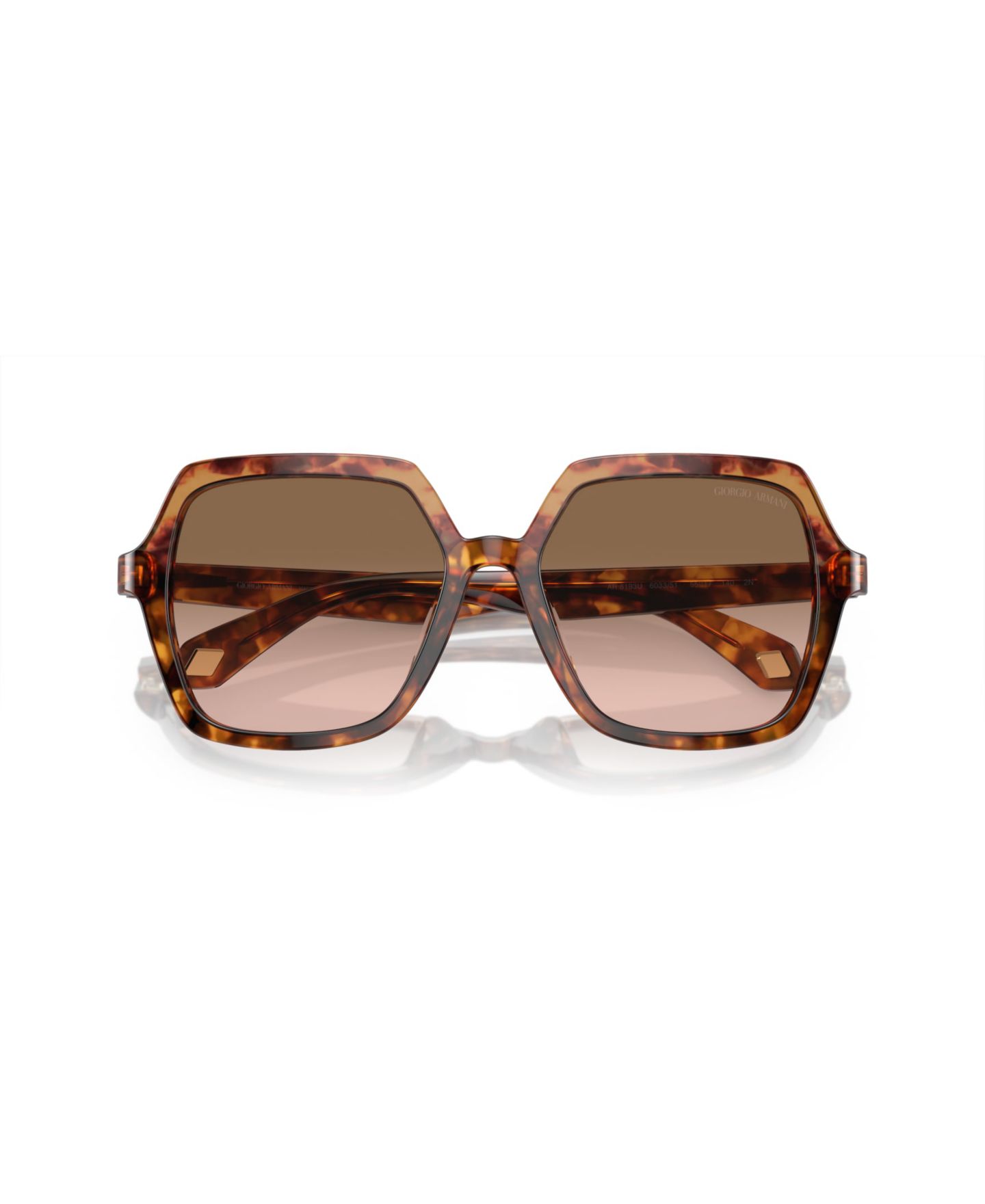 Женские солнцезащитные очки Giorgio Armani Sunglasses, Gradient AR8193U, цвет: Оранжевый / Красный — фото 4
