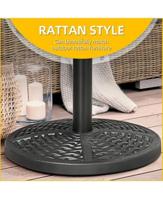 21 lbs. Market Umbrella Base Holder 18" Round Parasol Sd,