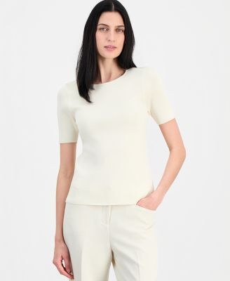 Women's Short-Sleeve Sweater T-Shirt