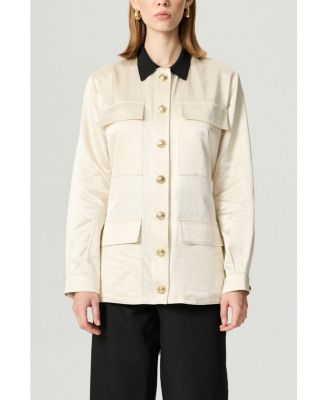 Women's Gold Button Detailed Jacket