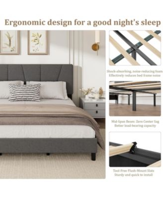 King Size Bed Frame with Headboard