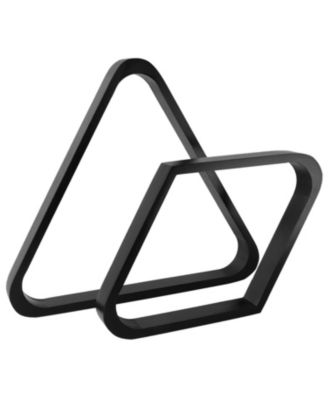 Solid Wood 8-Ball Triangle and 9-Ball Diamond Ball Racks for 2-1/4" Pool Balls, Pool Ball Rack