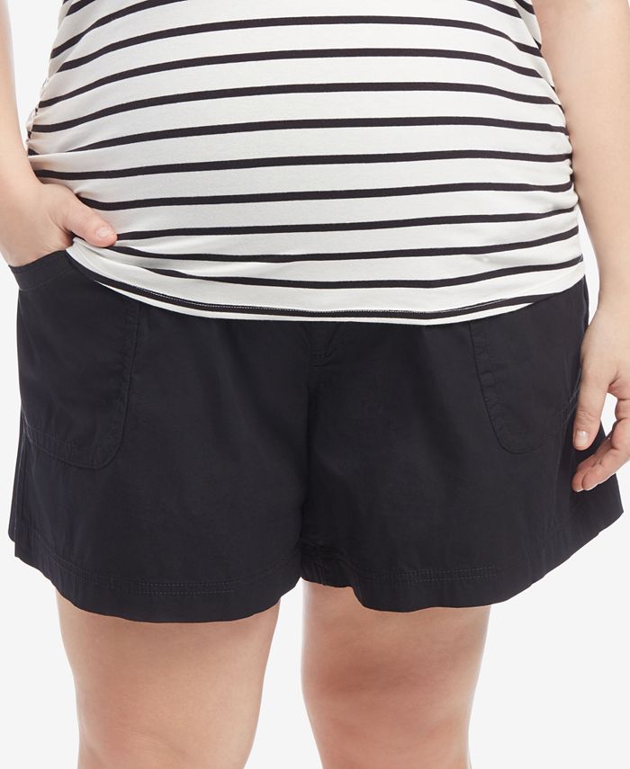 Motherhood Maternity Plus Size Secret Fit Belly® Cargo Shorts & Reviews