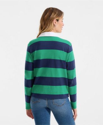 Women's Long Sleeve Mariner Johnny Collar Polo