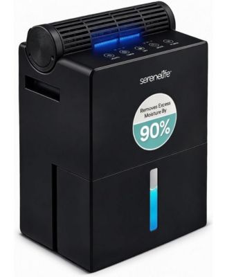 91oz Dehumidifier for Home – Covers Up to 1200 Sq Ft, Timer, Sleep Mode, Humidity Control, Includes Removable Closet Dehumidifier