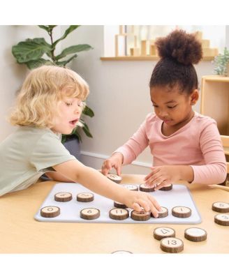 Magnetic Wood Cookie Counters - 21 Pieces