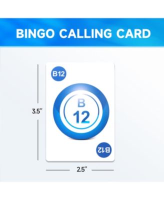 Bingo Calling Cards, Stiffness Bingo Game Cards with High Visibility Numbers