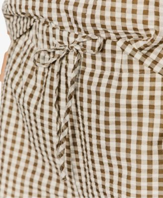 Women's Seersucker Gingham Shorts