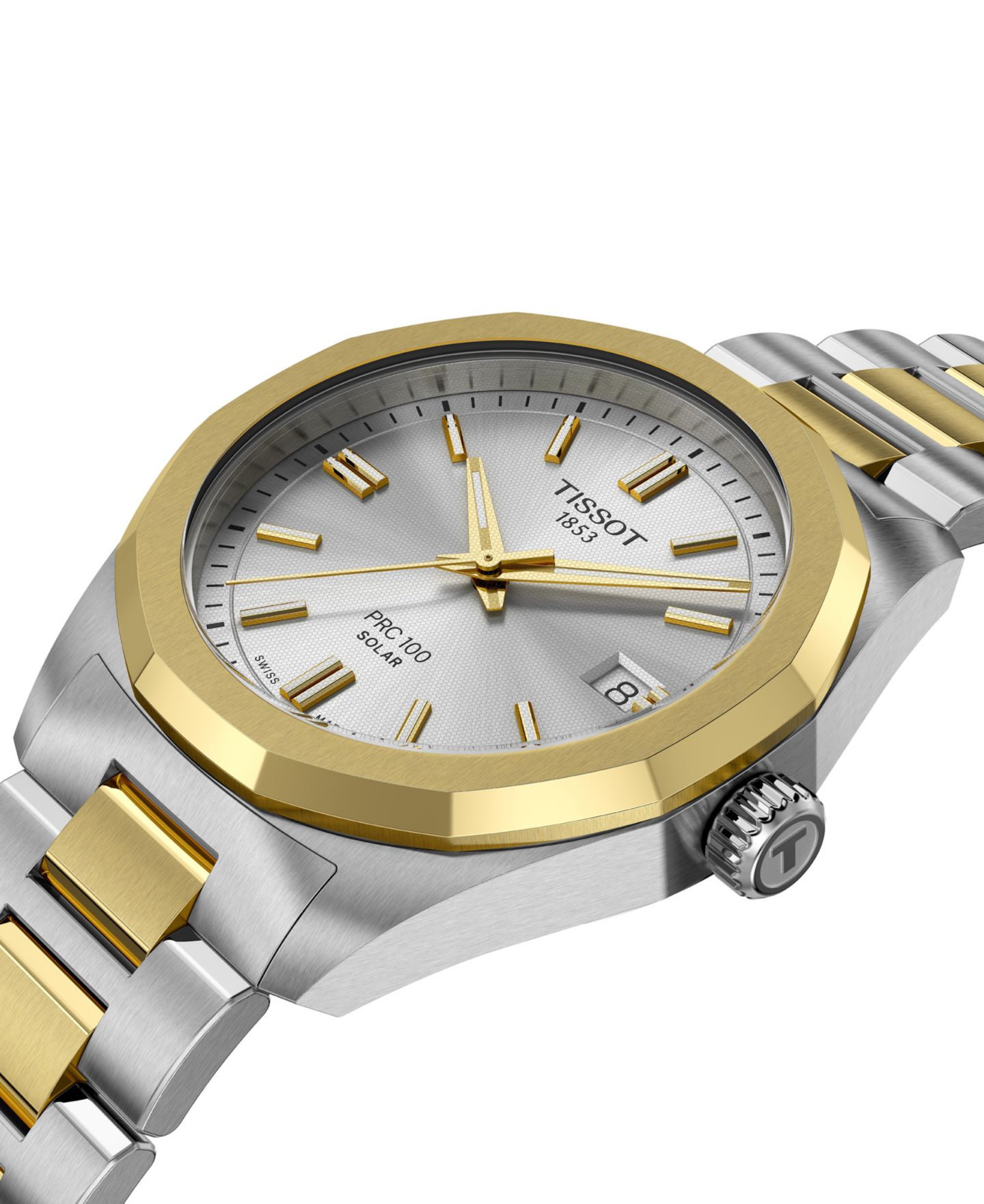 Часы Tissot Unisex Two-Tone and Yellow Gold Stainless Steel Watch, 34mm — фото 4
