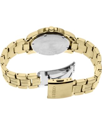 Men's Gold Stainless Steel Dial Bracelet Watch, 39.6mm