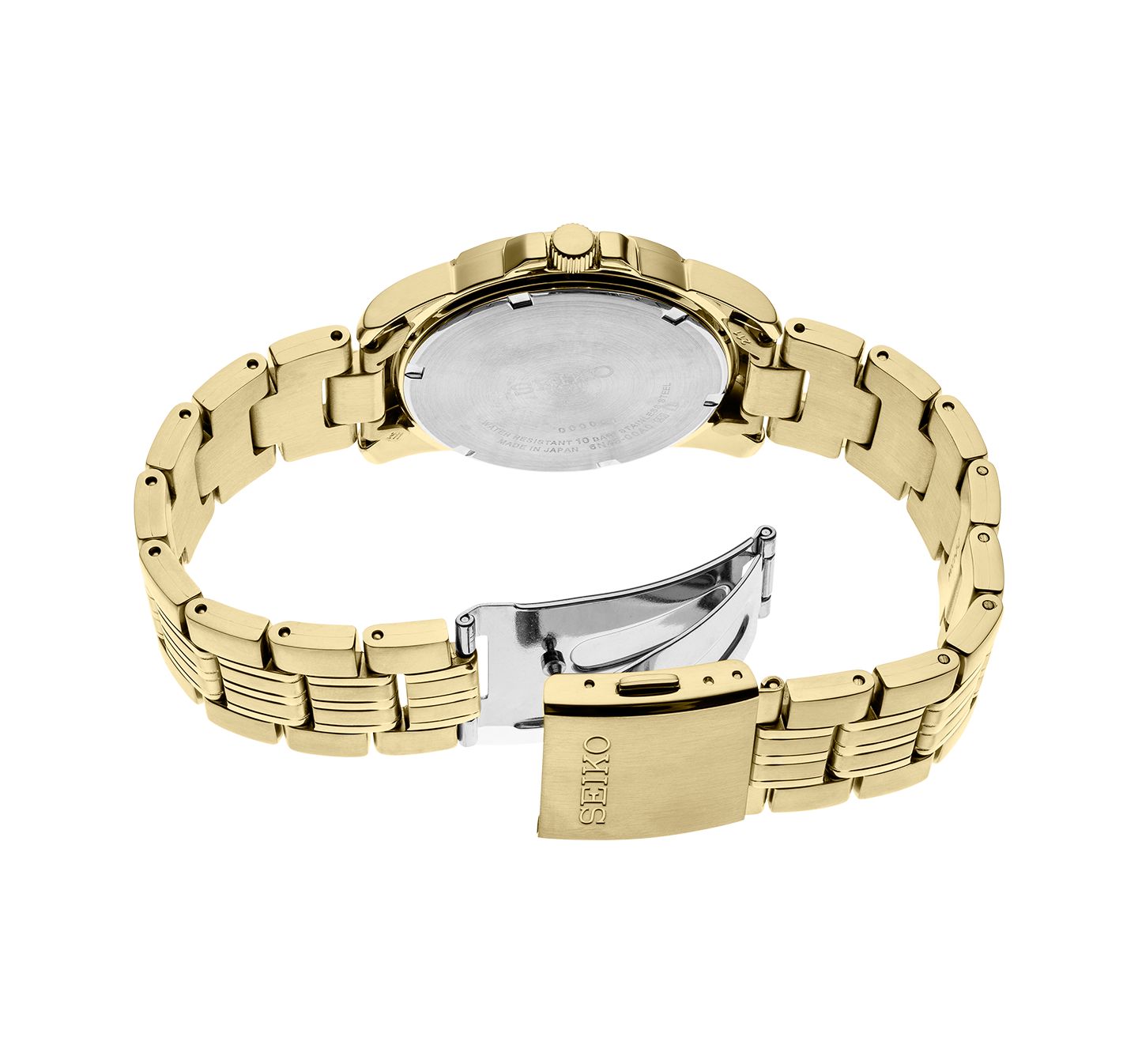 Мужские часы Seiko Gold Stainless Steel Dial Bracelet Watch, 39.6mm — фото 3