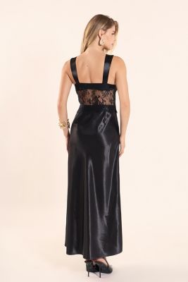 Women's Lace trim sleevesless midi dress