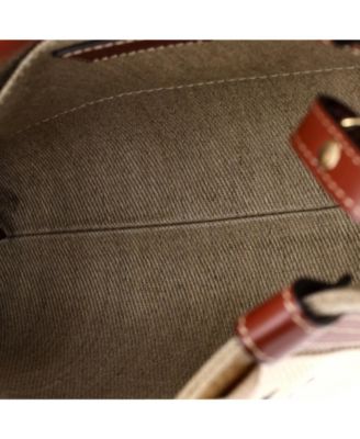 Small Woody Convertible Tote Canvas with Leather