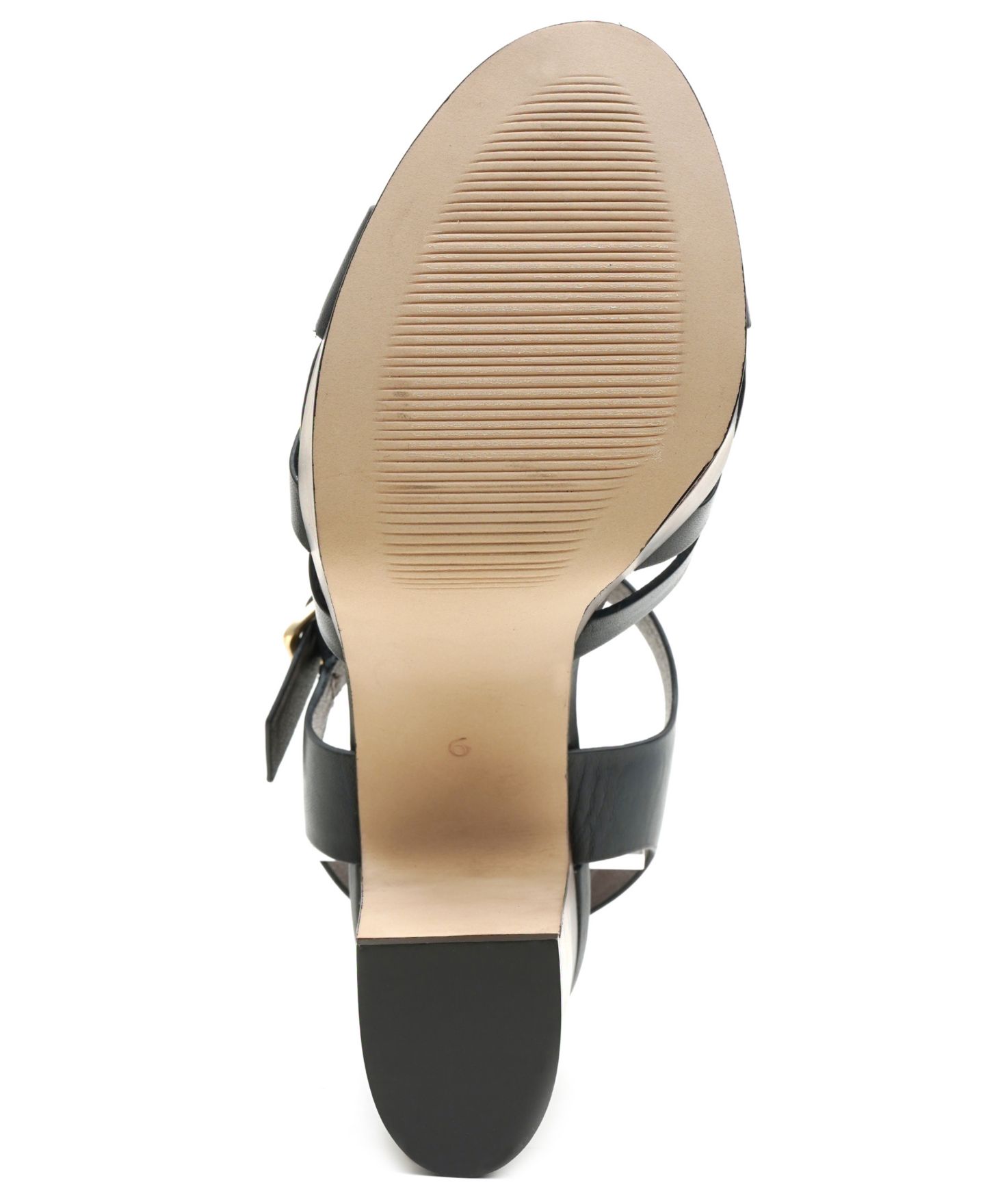 Женские сандалии Kenneth Cole New York Lotus Platform Dress Sandals, цвет: Чёрный кожаный — фото 5