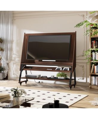 40-60 Inch Universal TV Stand, Movable Media Console, Entertainment Center with 3-Layer Storage Rack