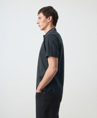 Men's Cotton Fine-Knit Polo Shirt