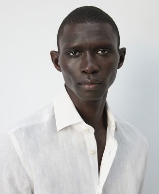 Men's Linen Slim-Fit Shirt