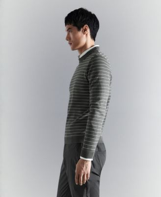 Men's Comfort Stretch Striped Sweater