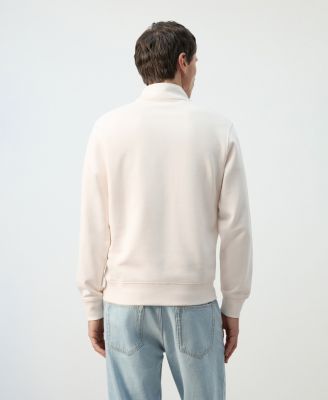 Men's Cotton Zip-Neck Sweatshirt