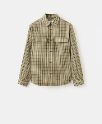 Men's Plaid Print Button Jacket