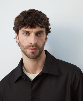 Men's Water-Repellent Pockets Trench Coat