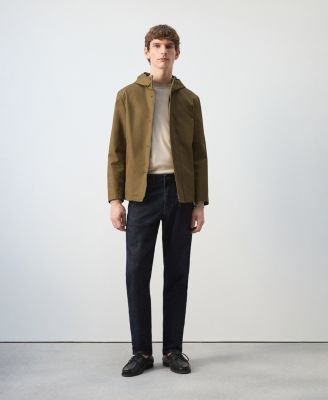 Men's Pockets Water-Repellent Parka