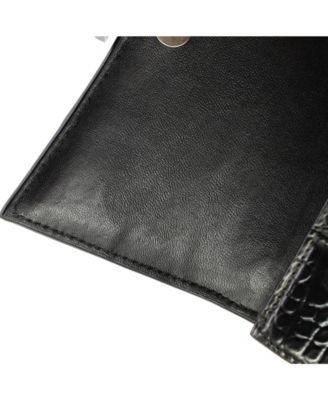 XS Hourglass Top Handle Bag Embossed Leather