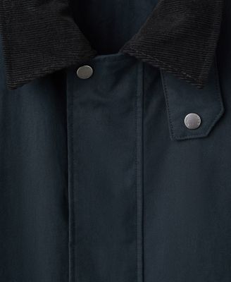 Men's Corduroy Collar Water-Repellent Jacket