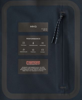 Men's Removable Hood and Thermore Technology Packable Parka