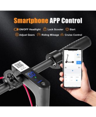 500W Electric Scooter, 20MPH & 21-Mile Range, 8.5" Tire, Fast Folding, Dual Braking System, LED Display