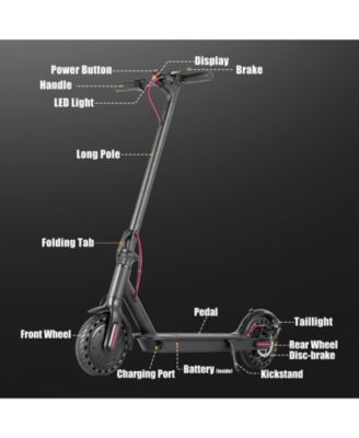 LTMATE 350 W 8.5" Electric Scooter, 20 mph, 19.7" Foldable, Dual-Brake, Smart App
