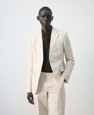 Men's Amalfi Linen Slim-Fit Suit Blazer