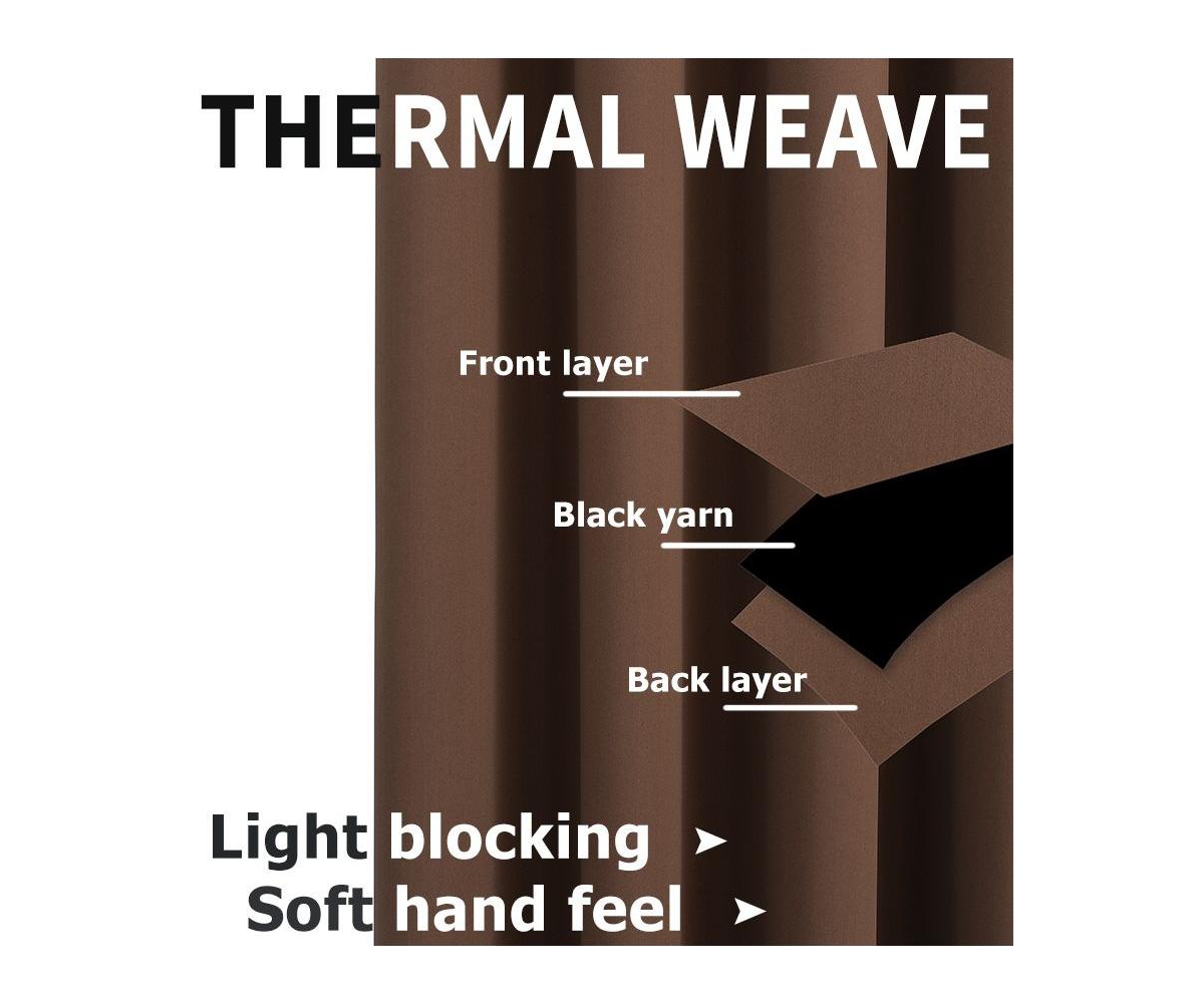 Kate Aurora 2 Piece Grommet Top Blackout Curtain Panels For Extra Long Windows