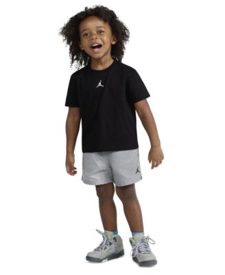 Jordan Boys' Toddler 2T-4T Dri-FIT Jumpman Woven Play Jersey T-Shirt & Mesh Shorts, 2 Piece Set	