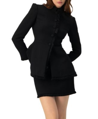 Women's Blazer with Fringe Detail