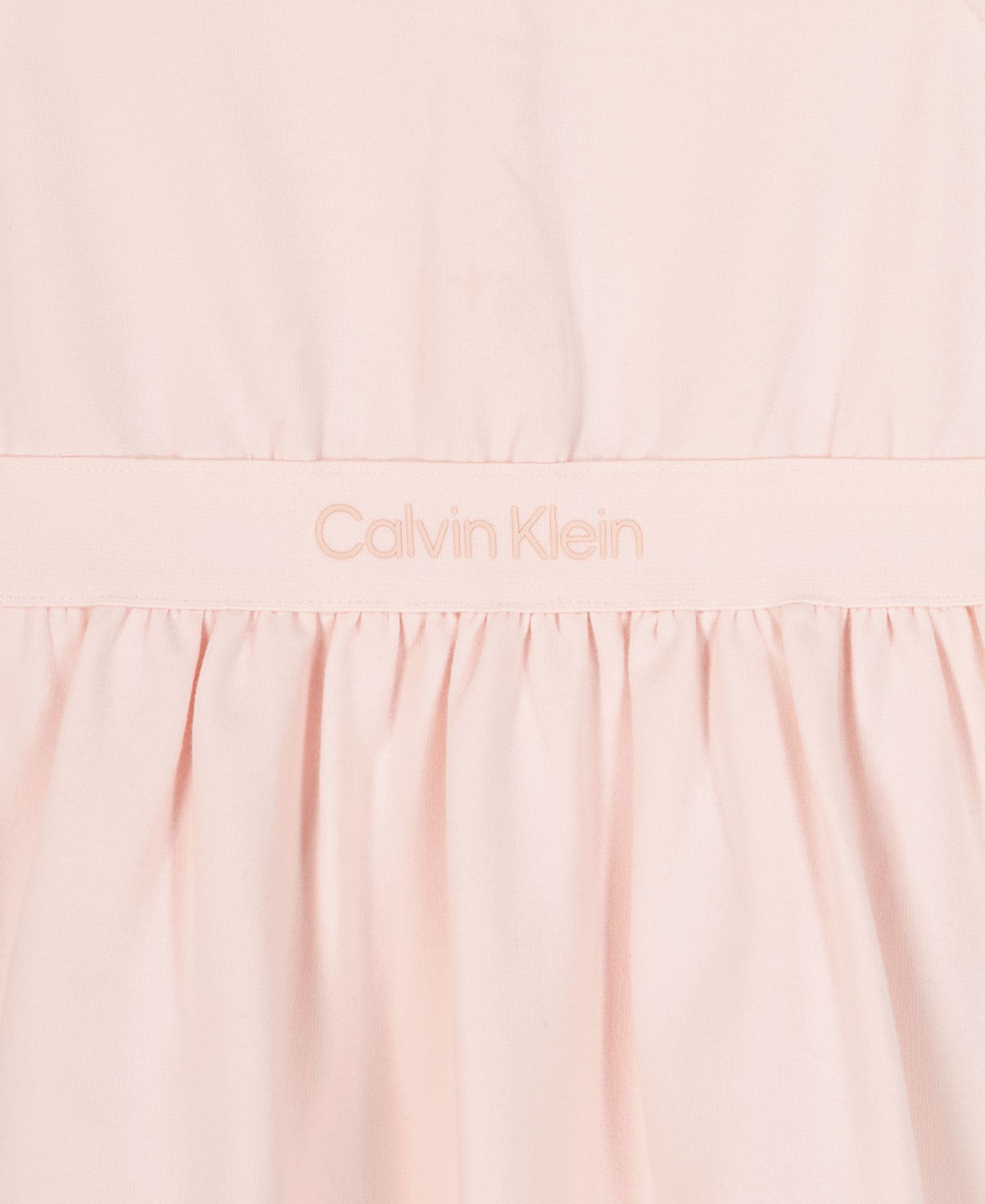 Платье Calvin Klein Fit-and-Flare Knit Logo Dress with Diaper Cover для девочек-малышей, цвет: Розовый — фото 5
