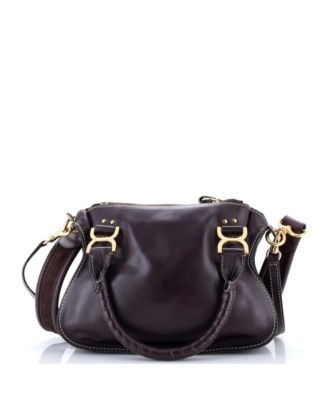 Small Marcie Satchel Leather