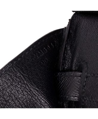 Birkin 30 Handbag Black Epsom with Palladium Hardware