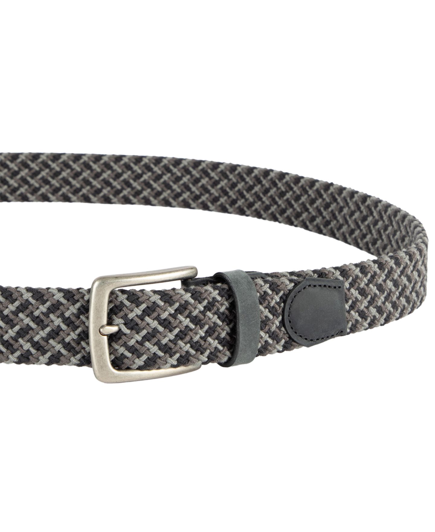 Мужской ремень Tommy Bahama 38 MM Stretch Web Belt, цвет: Чёрный — фото 2