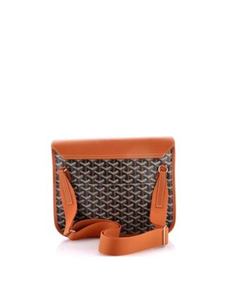 Coursier Messenger Bag Coated Canvas and Leather