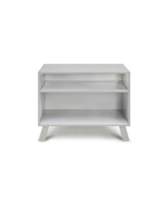 Modern Multi Purpose Changing Table Gray Finish with Removable Tray Convertible to Bookshelf