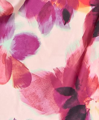 Juniors' Printed Halter Neck Dress