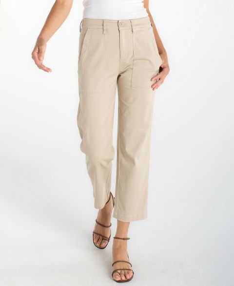 Женские джинсы Liverpool Los Angeles Petite Utility Cropped Jeans, цвет: Песочный