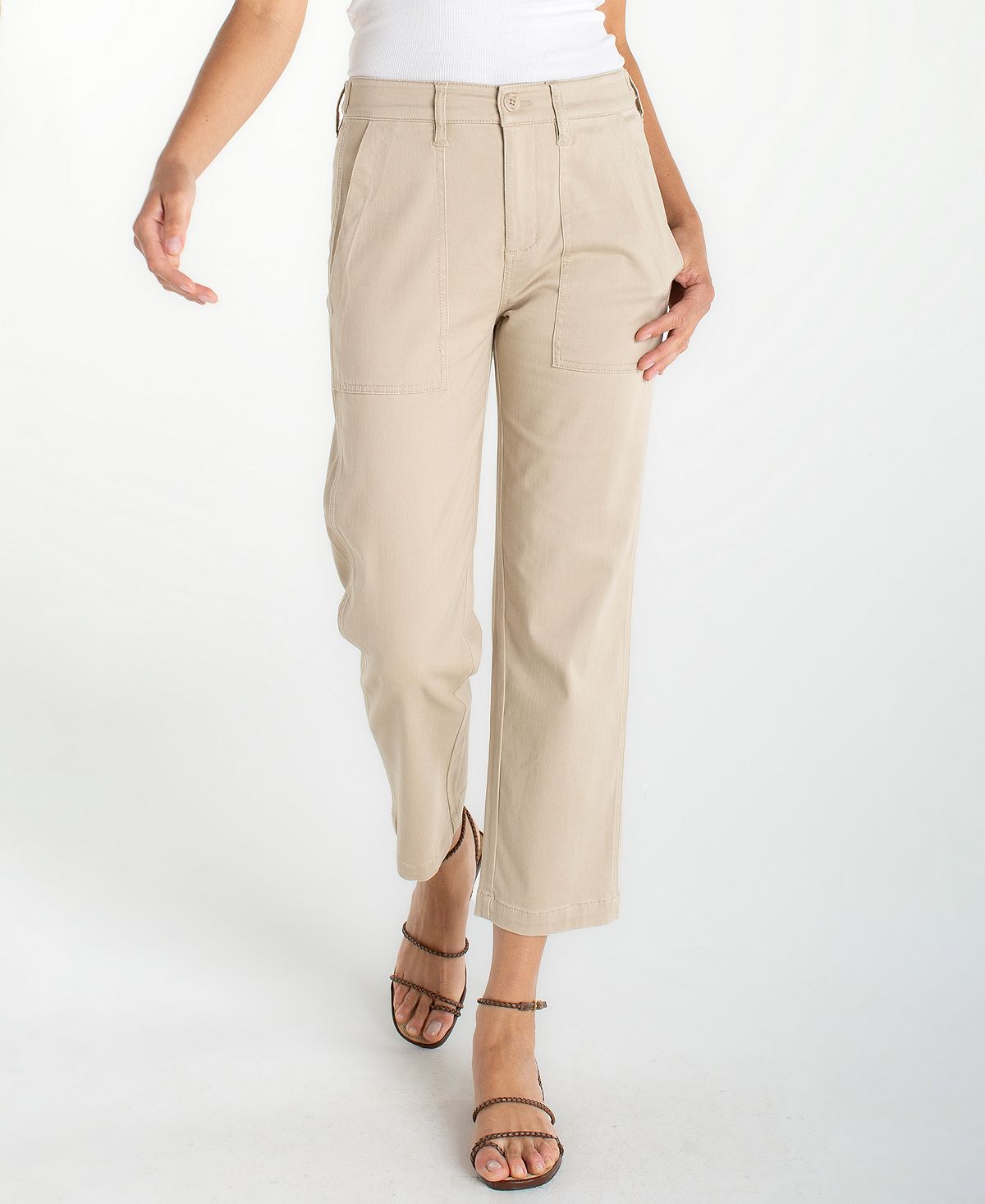Liverpool Los Angeles Petite Utility Cropped Jeans view 1 — MAYCSS fashion products