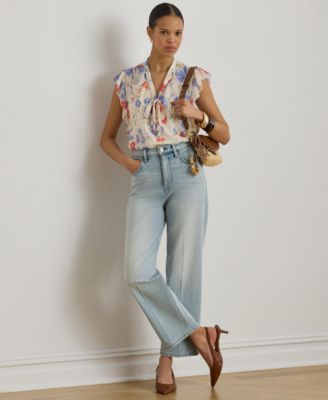 Women's High-Rise Straight Ankle Jeans