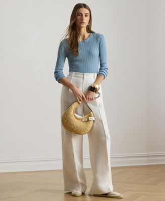 Women's Mini-Cable Crewneck Sweater