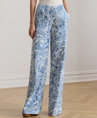 Women's Mid-Rise Wide-Leg Pants