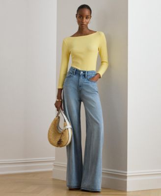 Women's Slim Fit Boat Neck Top