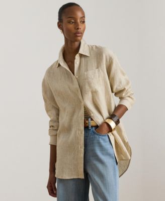 Women's Striped Long-Sleeve Shirt